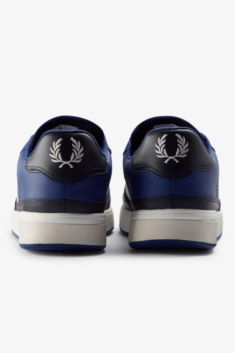 Shaded Cobalt / Light Ecru Fred Perry B300 Men's Shoes | LSGTR32954