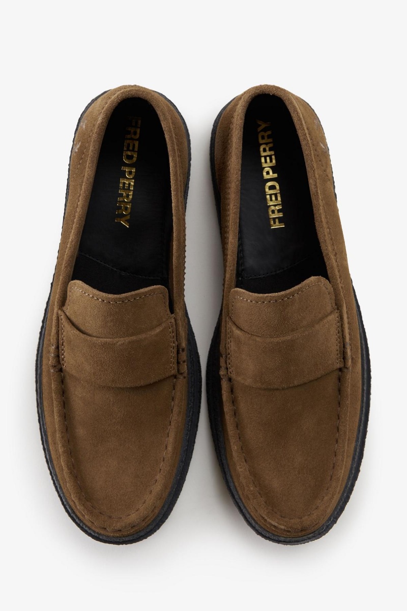 Shaded Stone Fred Perry Dawson Loafer Men's Shoes | SGEGJ93418