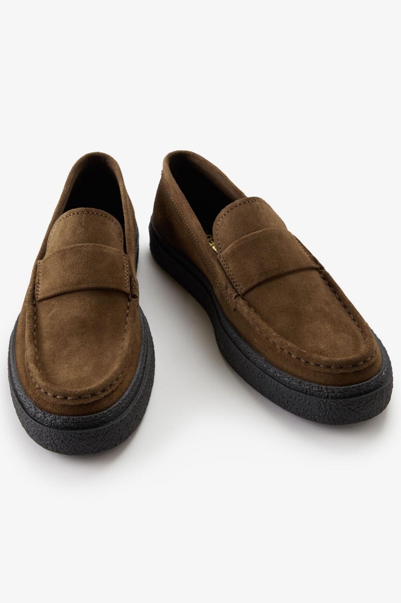 Shaded Stone Fred Perry Dawson Loafer Men's Shoes | SGEGJ93418