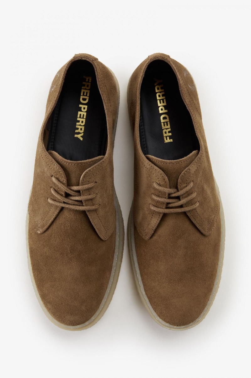 Shaded Stone Fred Perry Linden Men's Shoes | PSGQX47511