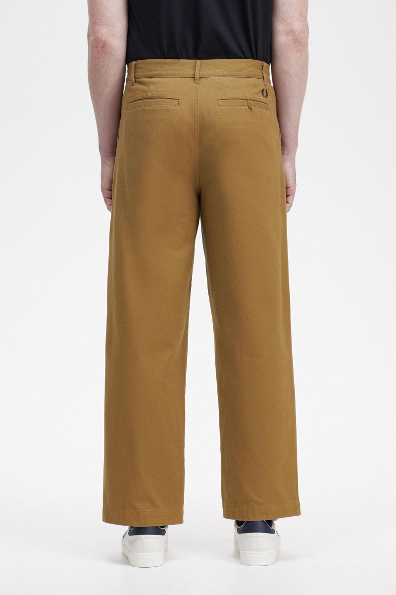 Shaded Stone Fred Perry Straight Leg Trousers Men's Trousers | TSGPQ83885