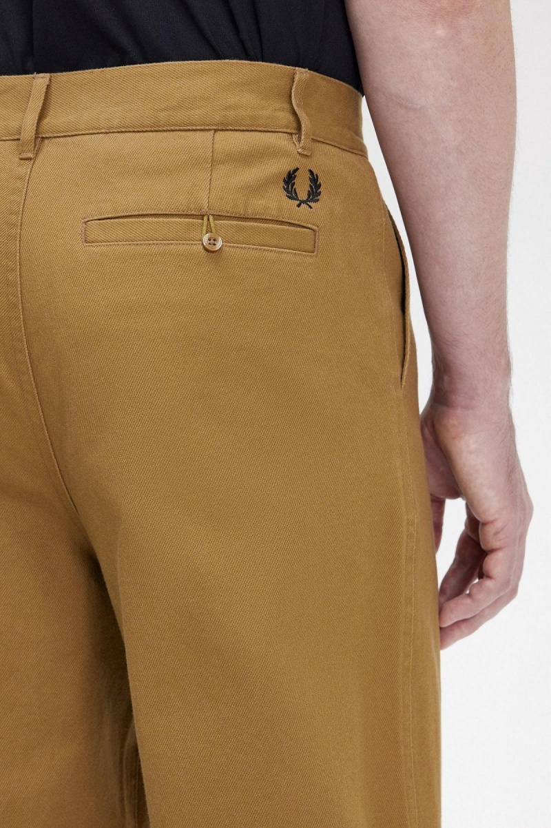 Shaded Stone Fred Perry Straight Leg Trousers Men's Trousers | TSGPQ83885