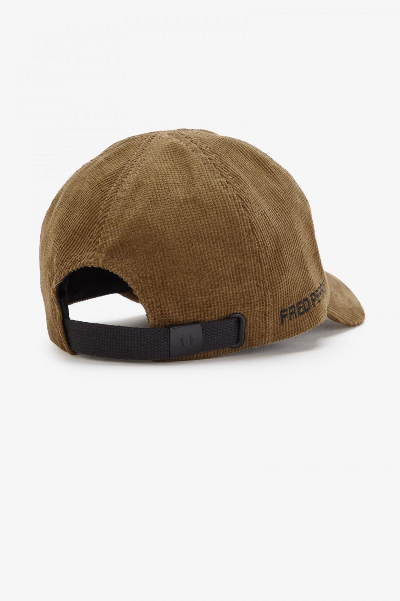 Shaded Stone / Black Fred Perry Waffle Cord Accessories Cap | MSGFT48215