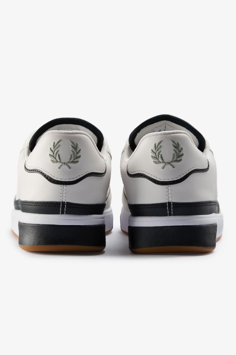 Snow White / Seagrass Fred Perry B300 Men's Shoes | MSGHR28549