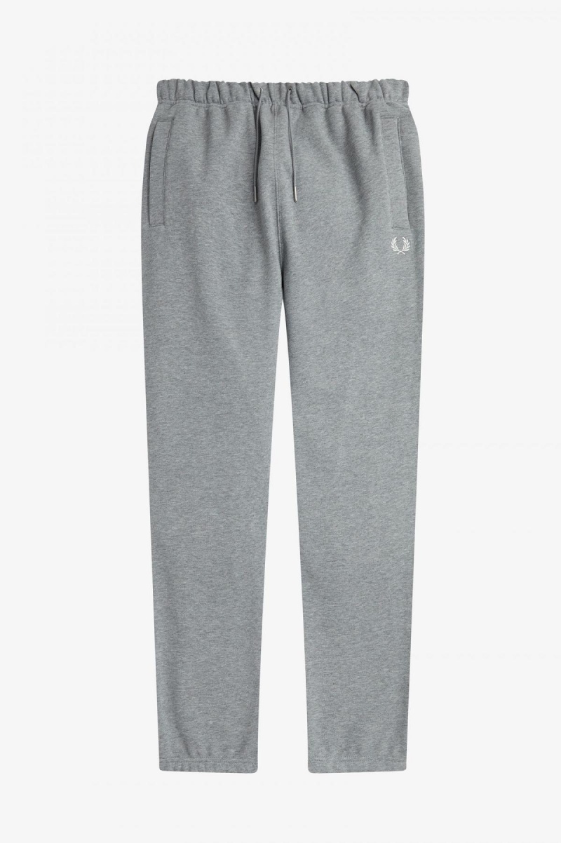 Steel Marl Fred Perry Loopback Sweat Pant Men's Trousers | SGDYB36317