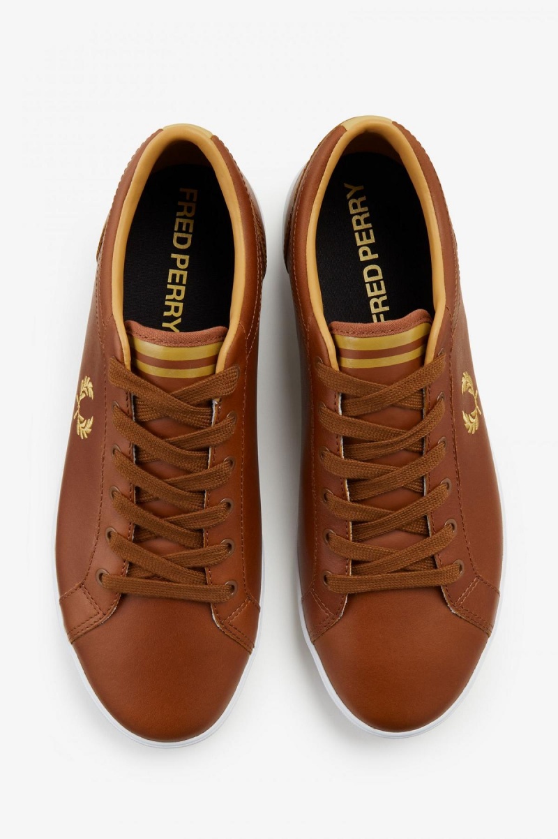 Tan Fred Perry Baseline Men's Shoes | LSGSX35509