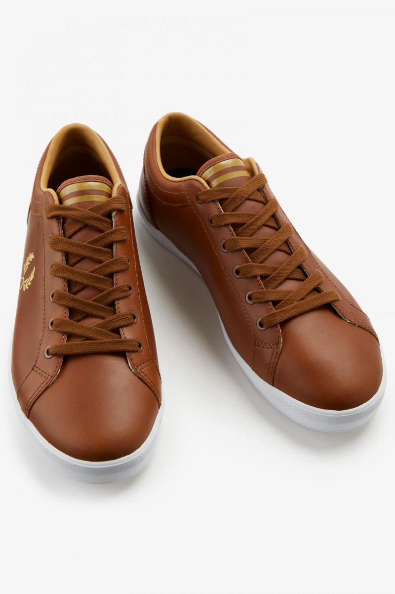 Tan Fred Perry Baseline Men's Shoes | LSGSX35509