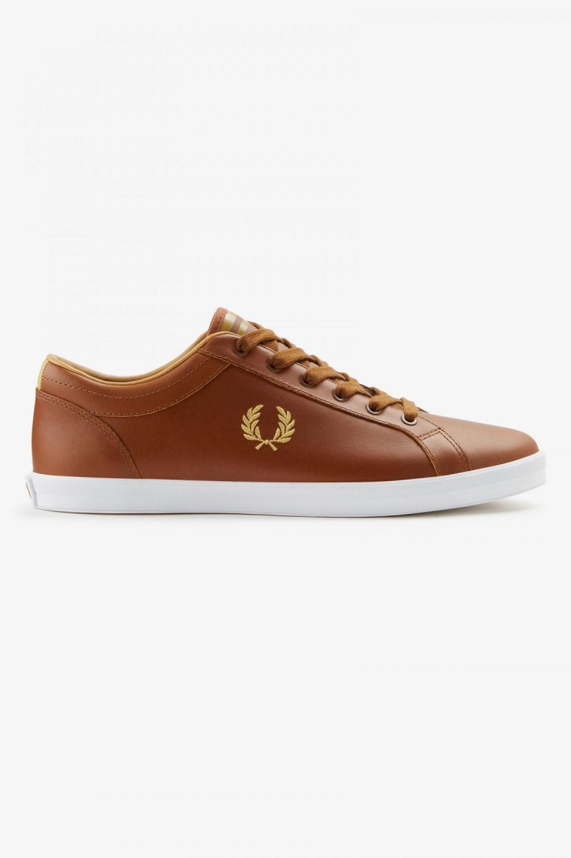 Tan Fred Perry Baseline Men\'s Shoes | LSGSX35509