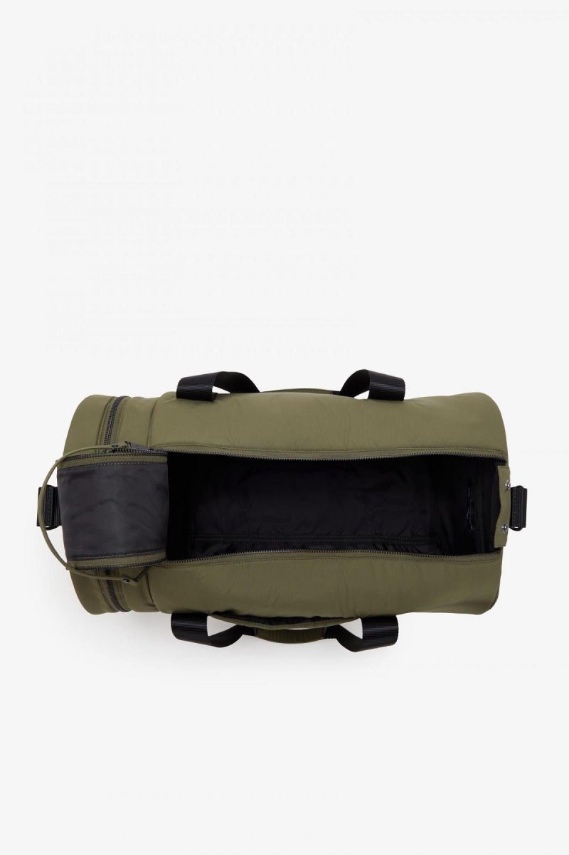 Uniform Green Fred Perry Ripstop Barrel Accessories Bag | GSGEC33396