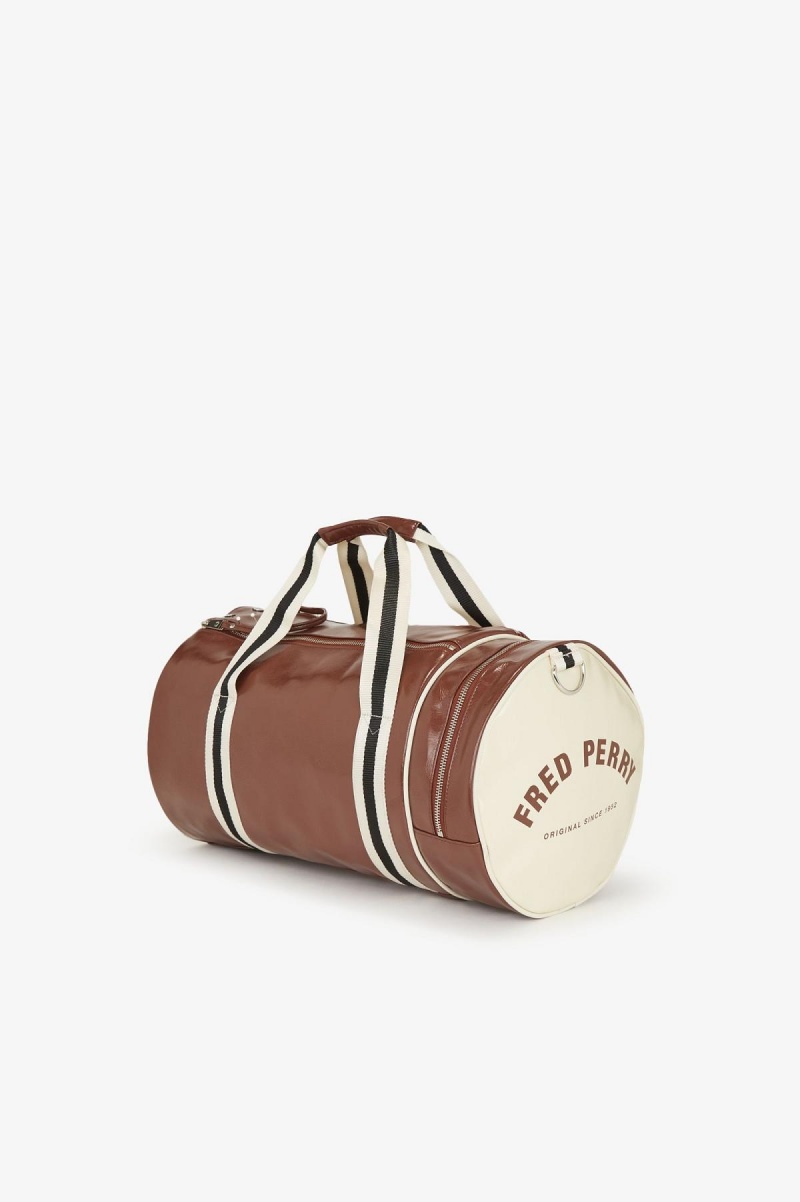 Whisky Brown Fred Perry Classic Barrel Accessories Bag | USGND23148