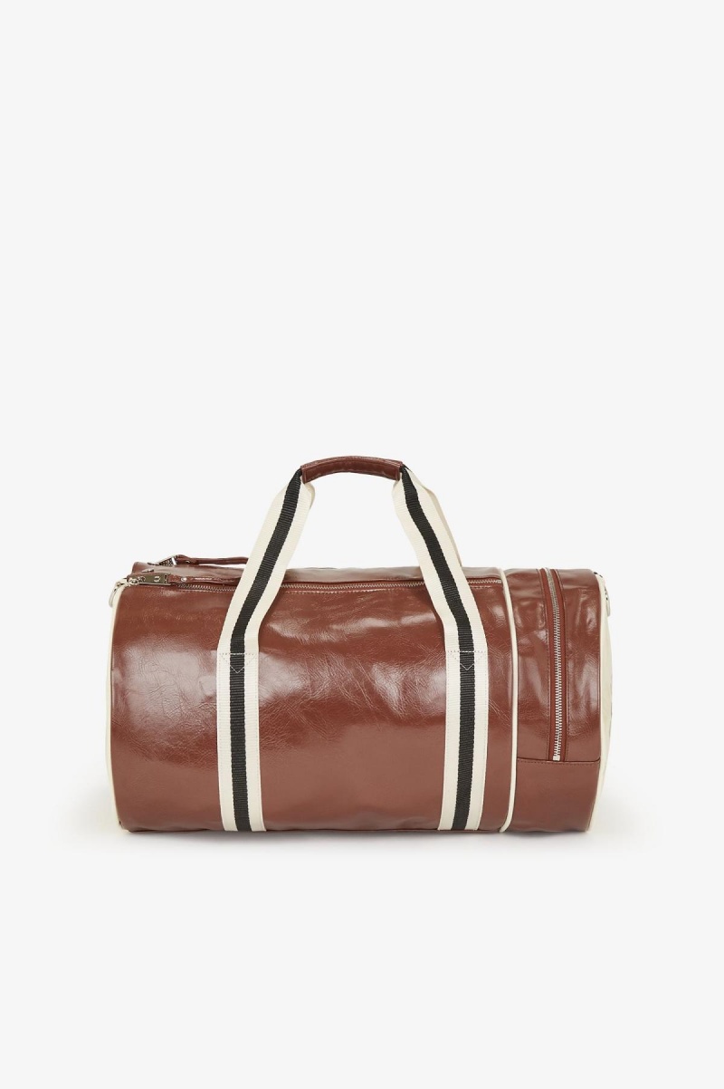 Whisky Brown Fred Perry Classic Barrel Accessories Bag | USGND23148