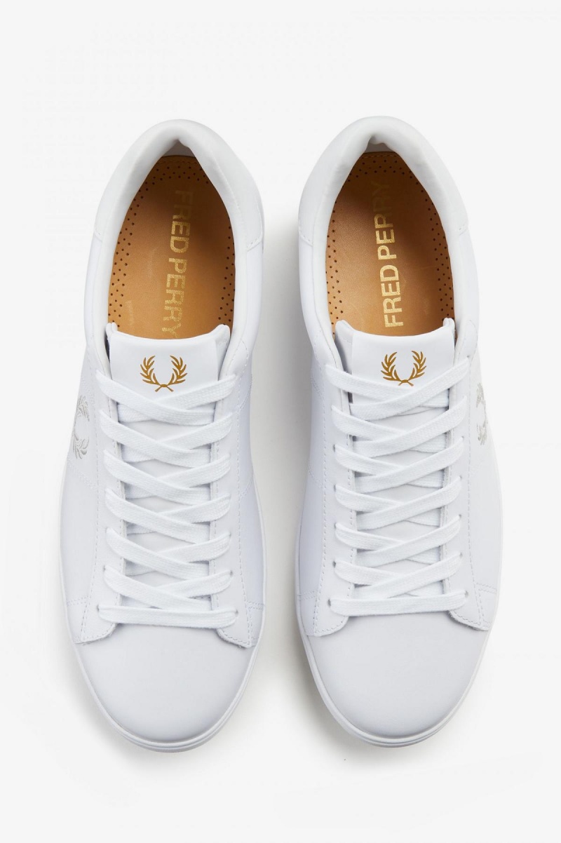 White Fred Perry Spencer Men's Shoes | BSGSO35416