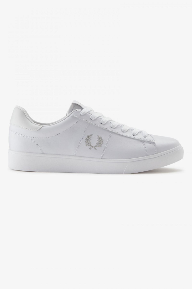 White Fred Perry Spencer Men\'s Shoes | BSGSO35416